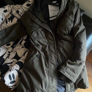 Aritzia Community Olive Green Parka